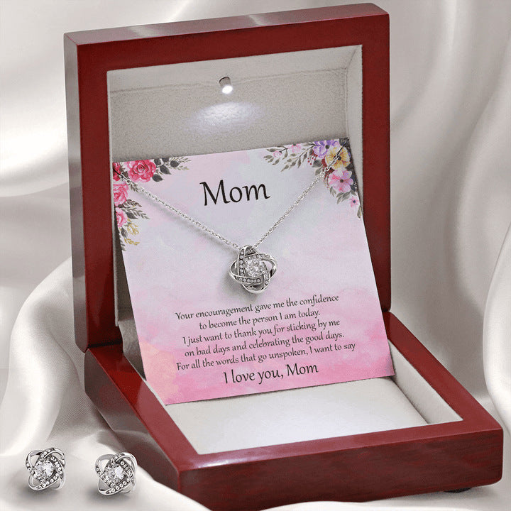 Women's Mother's Valentine's Day Clover Necklace