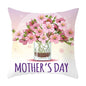 Mother's Day Heart Printing Throw Pillowcase